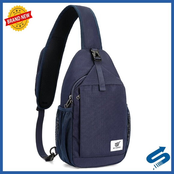 Recycled Polyester Crossbody Sling Bag RFID Anti-Theft Travel Daypack